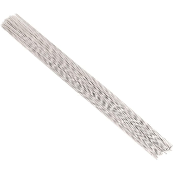 45 stuks Kralennaald Professioneel Roestvrij Staal Lang Groot Oog Opening Rechte Kralennaalden Set white