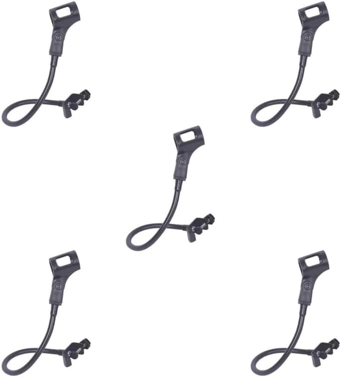 Microfoon Set - Opname Accessoires - Studio Opnames - Verstelbare Beugel - 5 Stuks - Zwart
