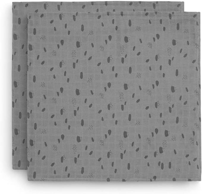 Multifunctionele Hydrofiele Multidoek XL 115x115cm - 2 Stuks - Storm Grey