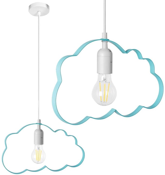 Toolight Lh2077-1 Hanglamp Blauw 34,5X34,5X99,5Cm