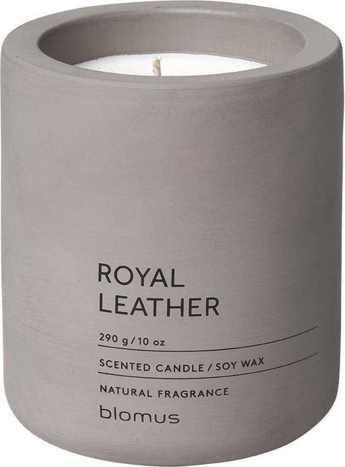 Blomus Fraga Geurkaars Royal Leather H 11 cm Diameter 9 cm Satellite