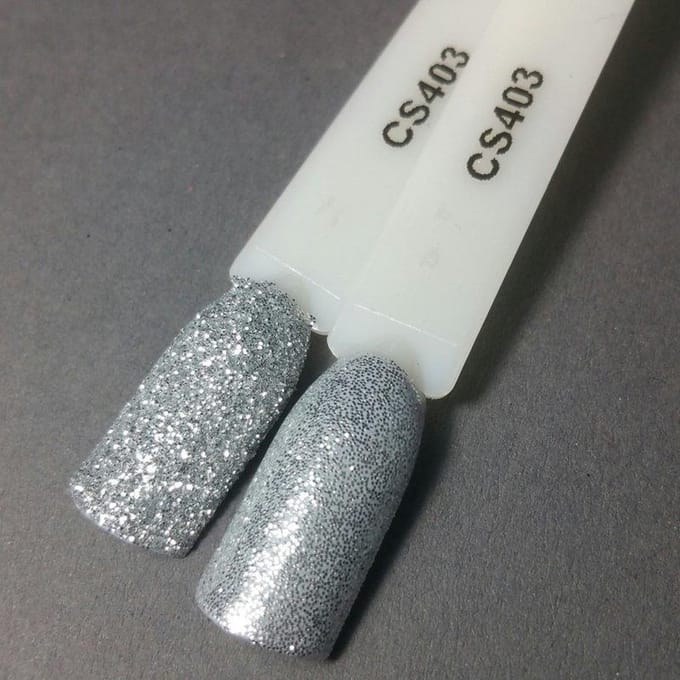 Nagel glitter - Korneliya Crystal Sugar 403 Zilver