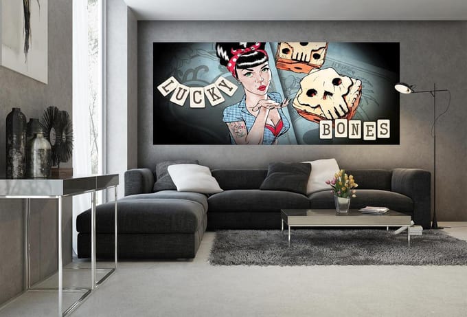 Lucky Bones Alchemy Tattoo Photo Wallcovering