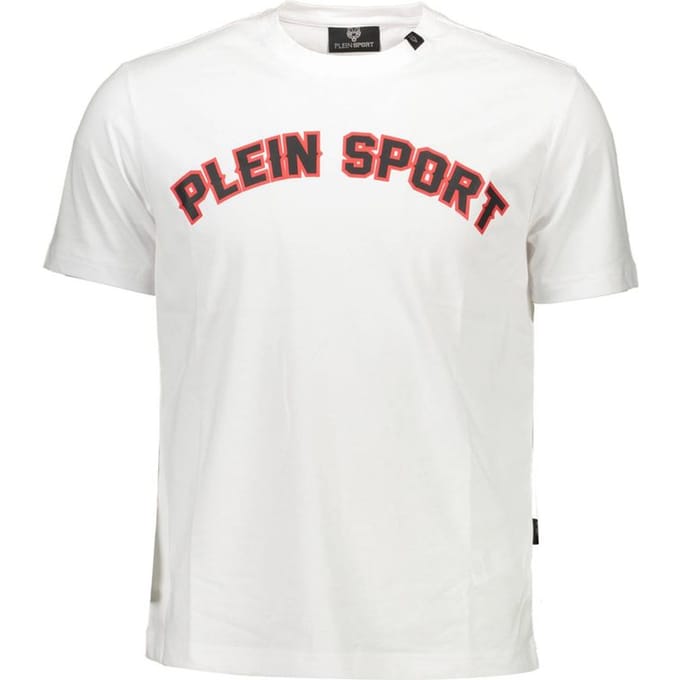 Plein Sport Witte Katoenen Heren T-Shirt