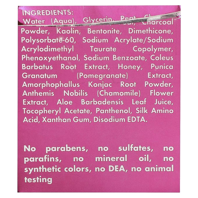 Mielle, Hydrating Face Beauty Mask, Pomegranate and Honey, 3.5 fl oz (100 g) black