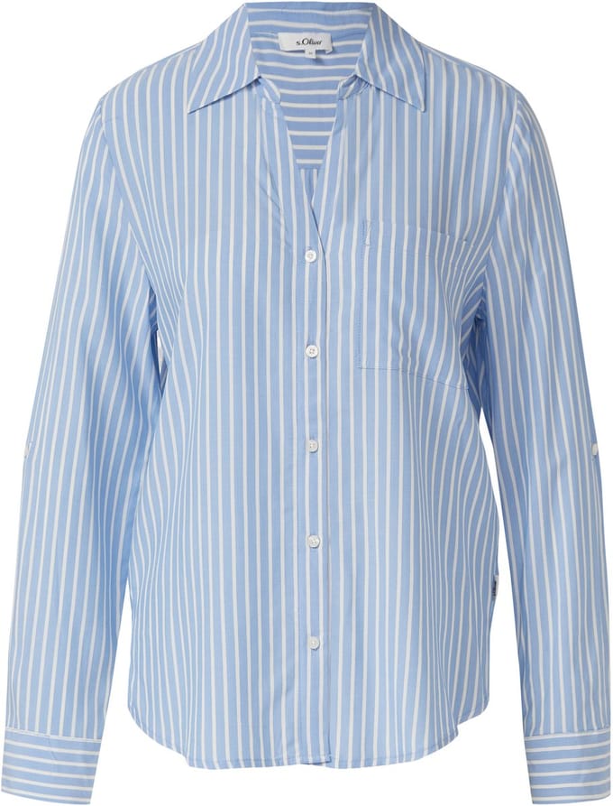Comfort Fit overhemdblouse van pure viscose