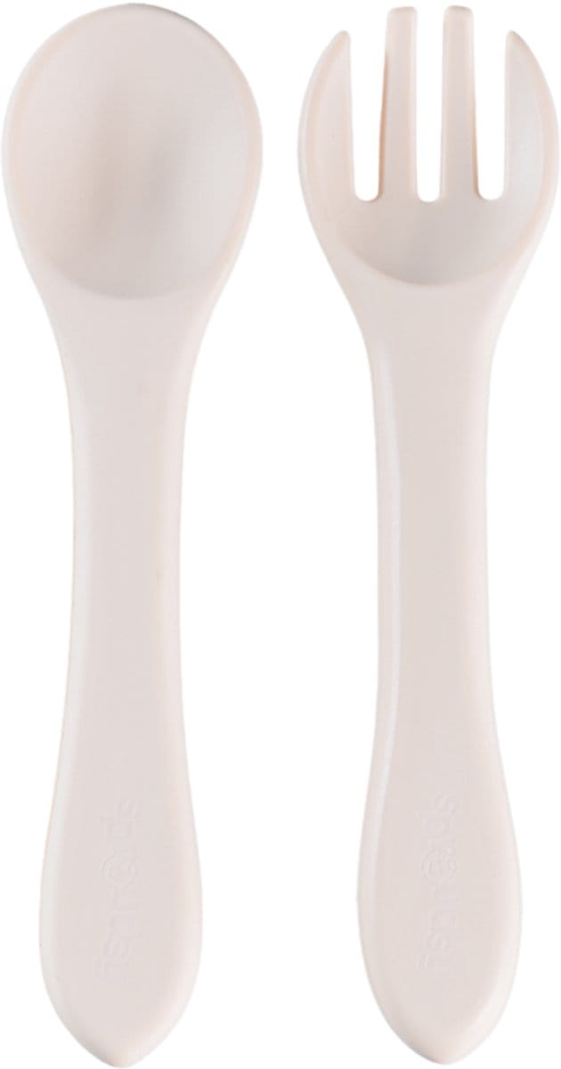 Sproudsy Bestekset Serene – Kinderbestek – Kinderservies - Baby – Ivory