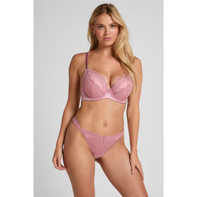 Hunkemöller Hoog Uitgesneden String Laila Roze