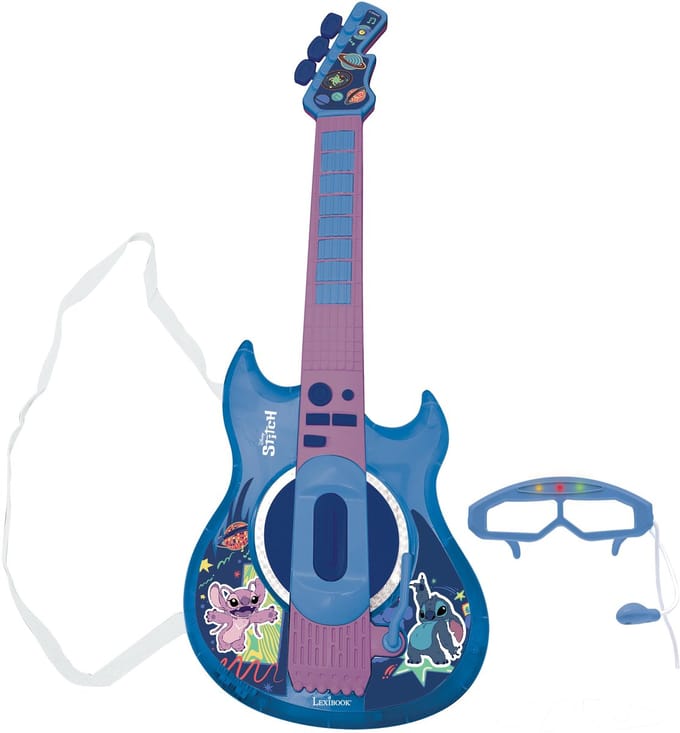 Stitch Electronic Lighting Gitaar met microfoon in glasses shape