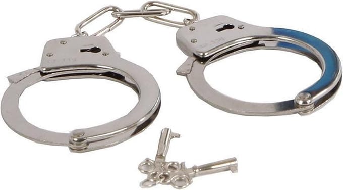 Pocket Money Police Handcuffs Metal