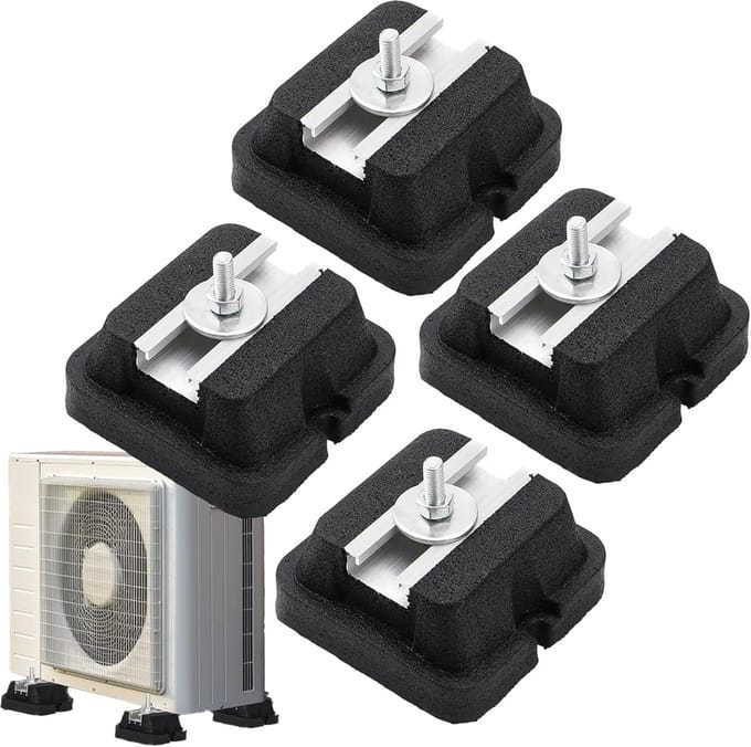 Montagekussen Airco - AC Stabilisator - Condensor Ondersteuning - Vierdelige Set - 13x10x6cm