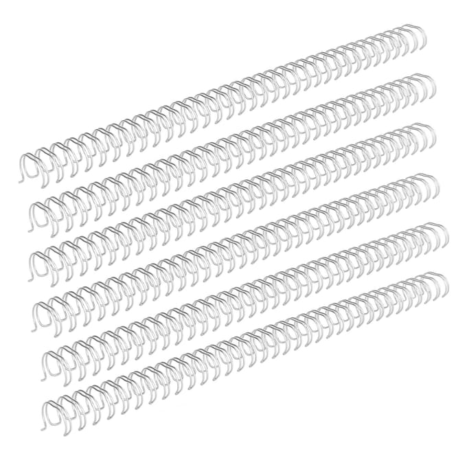 Dubbeldraads bindrug 12 inch diameter 34 lussen 3:1 Pitch 100 Vel Capaciteit IJzerdraad white