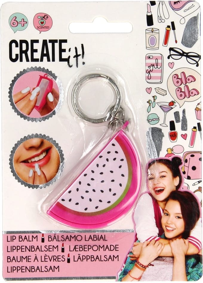 Canenco lippenbalsem sleutelhanger tropisch fruit voor kinderen.