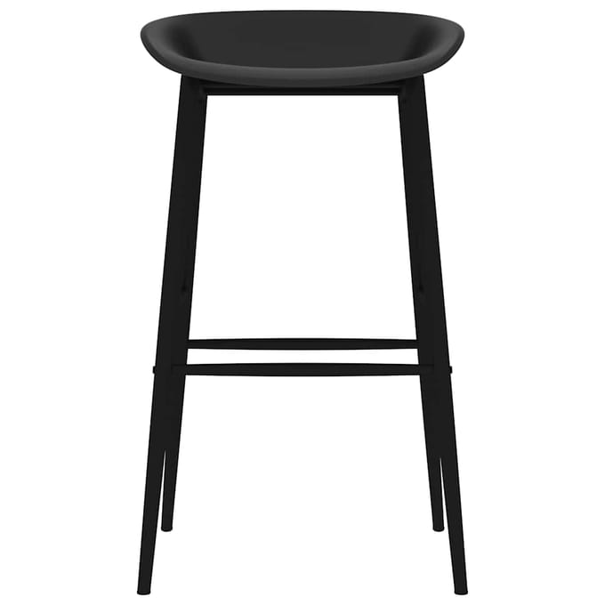vidaXL - Barstoelen - 2 - st - zwart