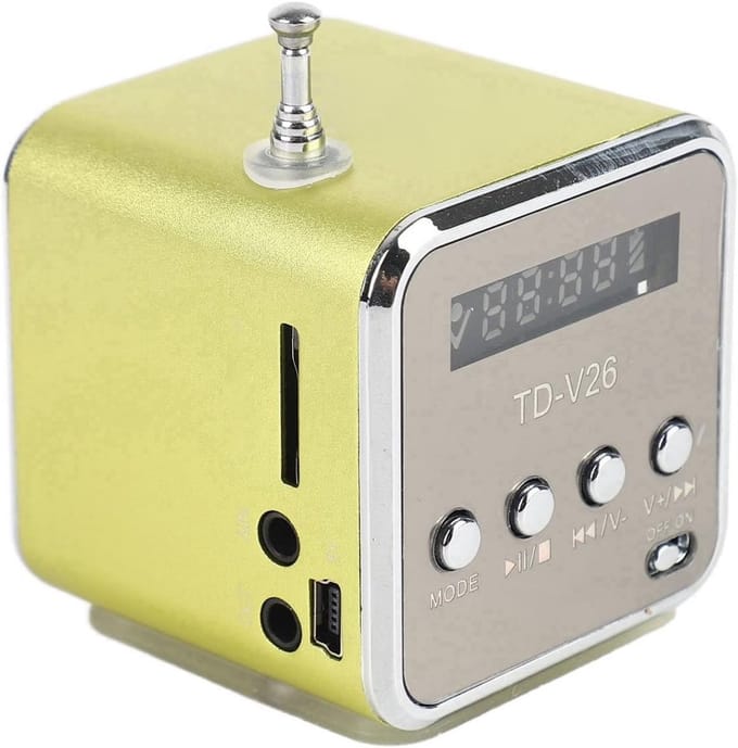 Draagbare Mini FM Radio met MP3 Speler en TF/U-disc ondersteuning