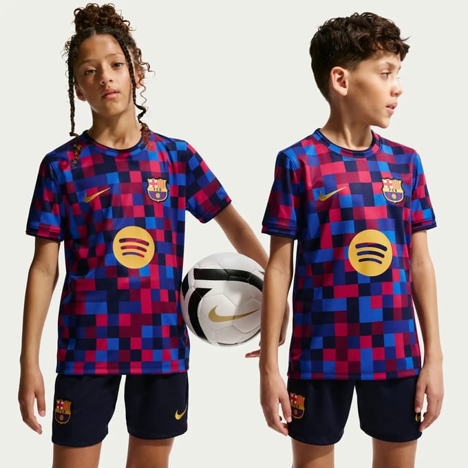 Nike FC Barcelona 2026/27 Pre Match Shirt Junior - Rood - Kind, Rood 12-13Y