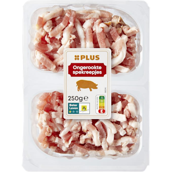 Ongerookte spekreepjes