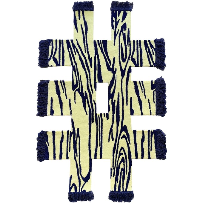 Okej Rowdy vloerkleed Licht Hout - small