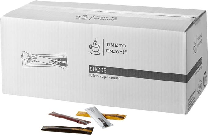 Time to enjoy | Suikersticks - suikerzakjes | 1000 x 4gr