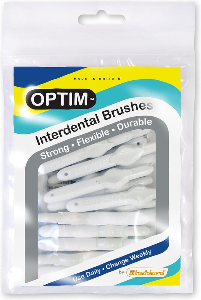 Stoddard Optim interdentale borsteltjes | interdentale ragers WIT, 0,35 MM (25 stuks in verpakking)
