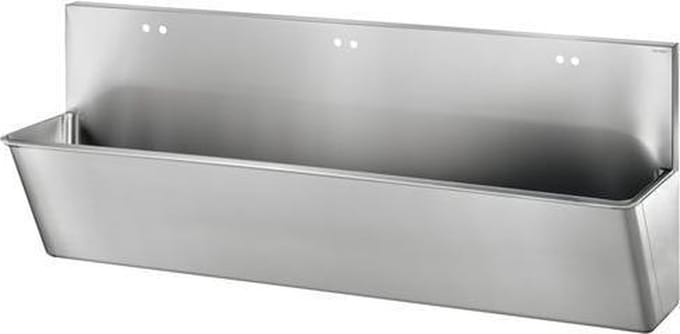 Medische scrub met hoge spatwand
