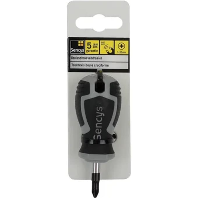 Sencys Schroevendraaier Pozidriv Stomp Pz1x25mm
