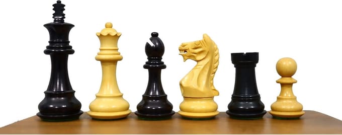 Luxe Houten Schaakstukken Set (3,5 inch) - Gewogen Staunton Stijl met 2 Extra Dames