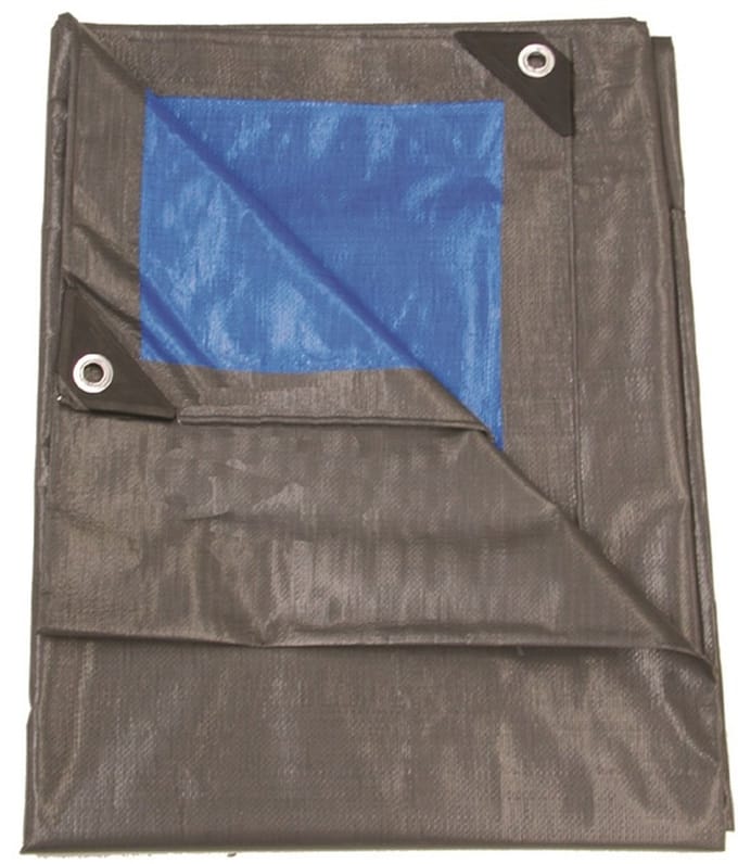 Talen Tools - Dekzeil - 90 gr/m2 - 2 x 3 m - Grijs/Blauw