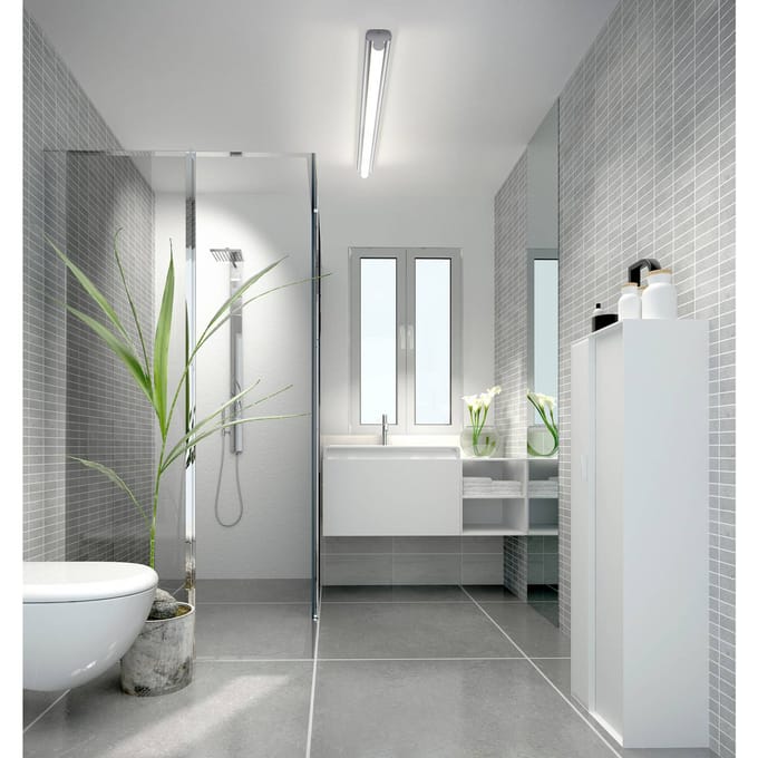 Helestra LED spiegellamp LOOM 2, lengte 120 cm, IP44, CCT