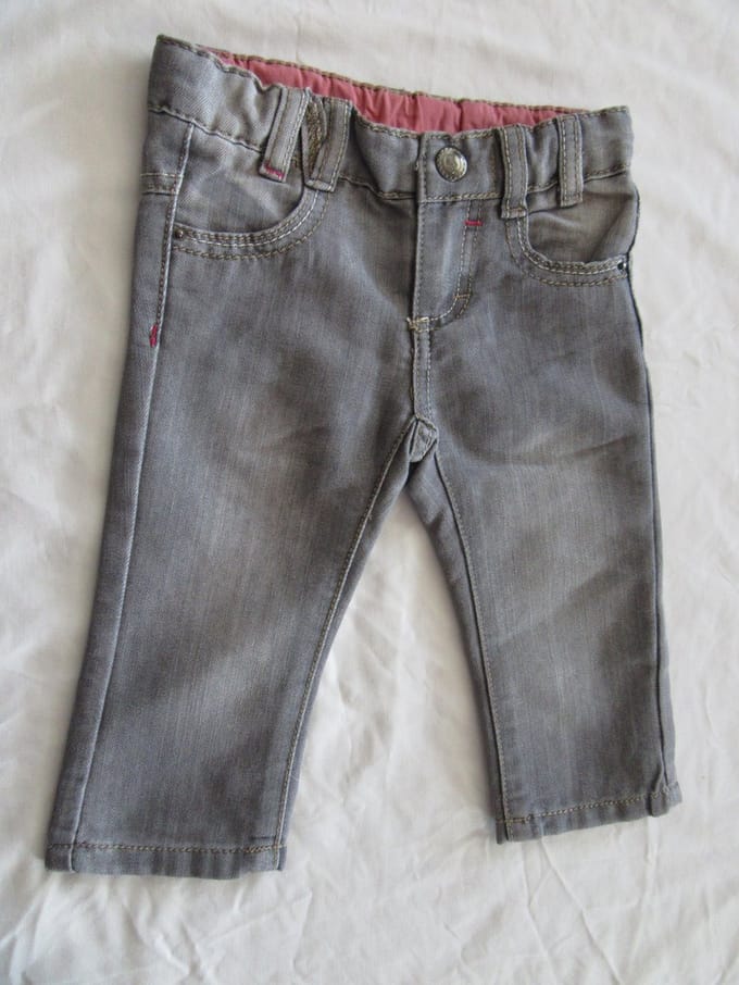 Dirkje - Lange broek - Meisje - Grijst - 80 - 12 maand