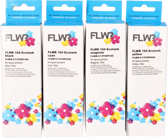 FLWR Epson 104 Multipack zwart en kleur (Huismerk (compatible))