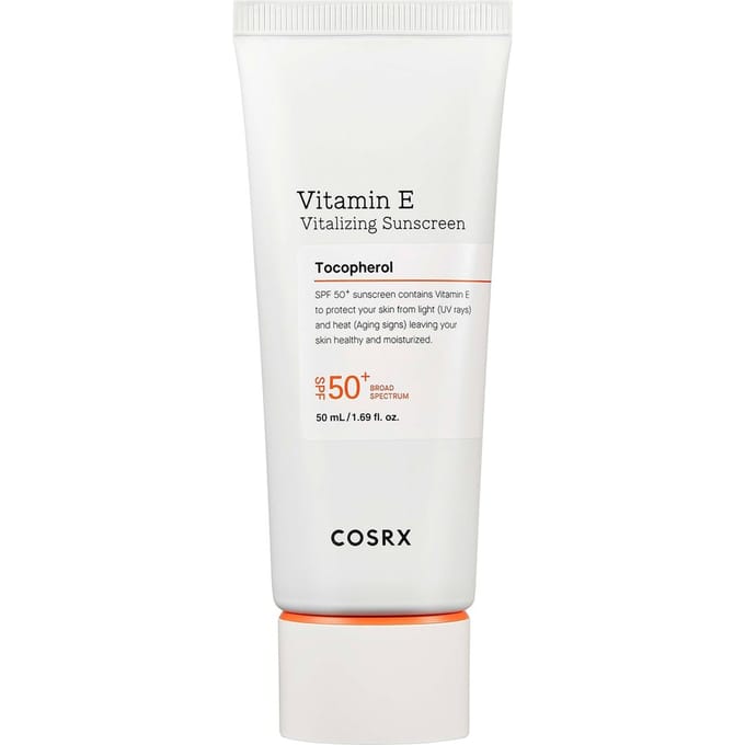 CosRx, Vitamine E, revitaliserende zonnebrandcrème, SPF 50+, 50 ml (1,69 fl oz) white
