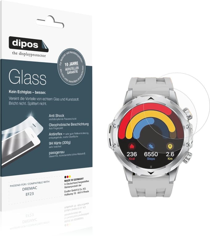 dipos – 2x Matte Pantserfolie geschikt voor DREMAC EF23 | 9H Screenprotector