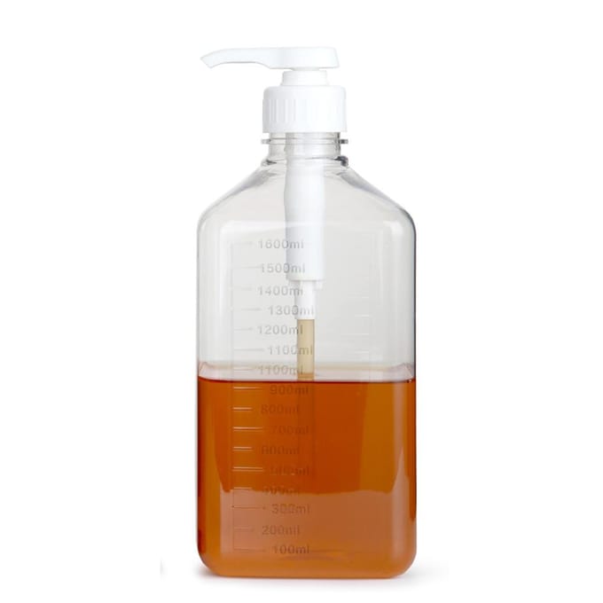1600 ml Eenvoudige Drukpomp Flessen Lege Siroop Ketchup Sauzen Kruiden Containers Knijpfles white