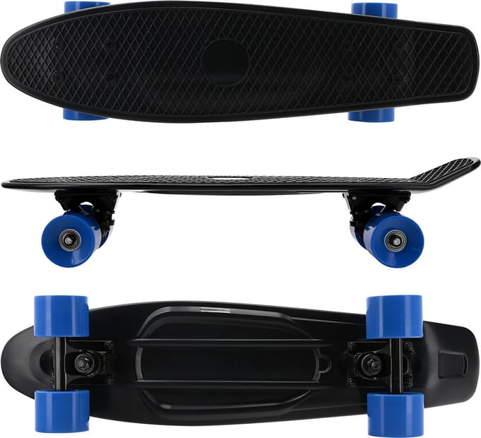 Cozytrix Retro Skateboard, PP , 68 cm, Zwart