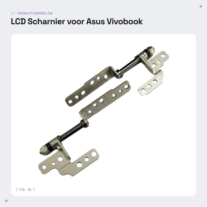 Dailygoods - LCD Scharnier voor Asus Vivobook 15 Series