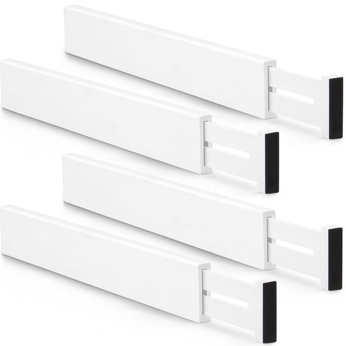 BOTC Ladeverdeler - Lade Organizer - Verstelbaar 43–56 cm - 4 Stuks - Wit