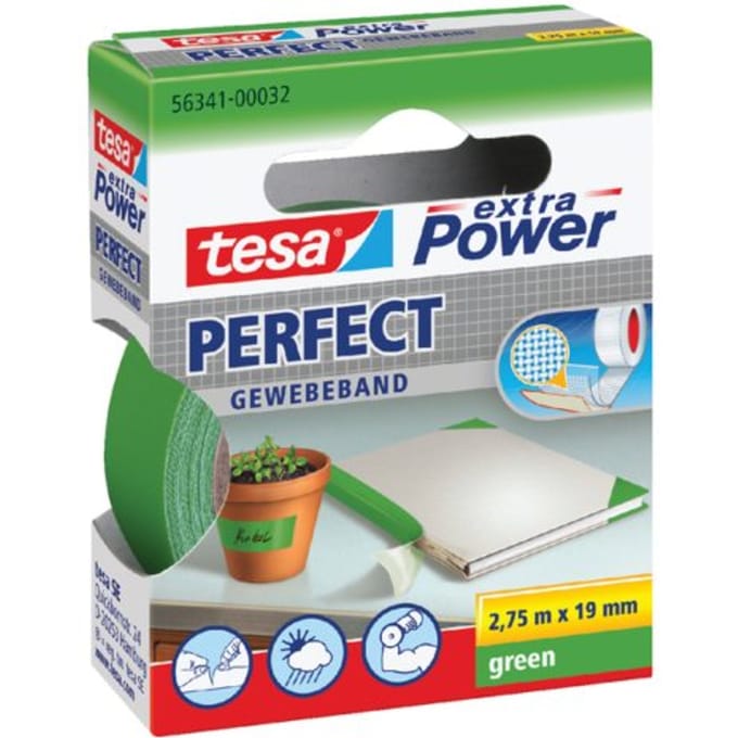 Textieltape tesa® extra Power Perfect 2.75mx19mm groen