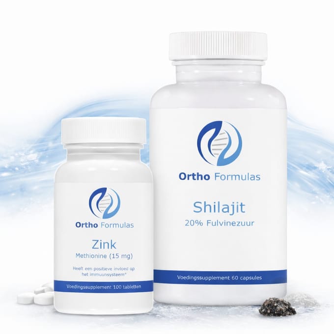 Mannen Supplementen Basic Pakket – Testosteron & Libido Man Support – Zink Methionine & Shilajit