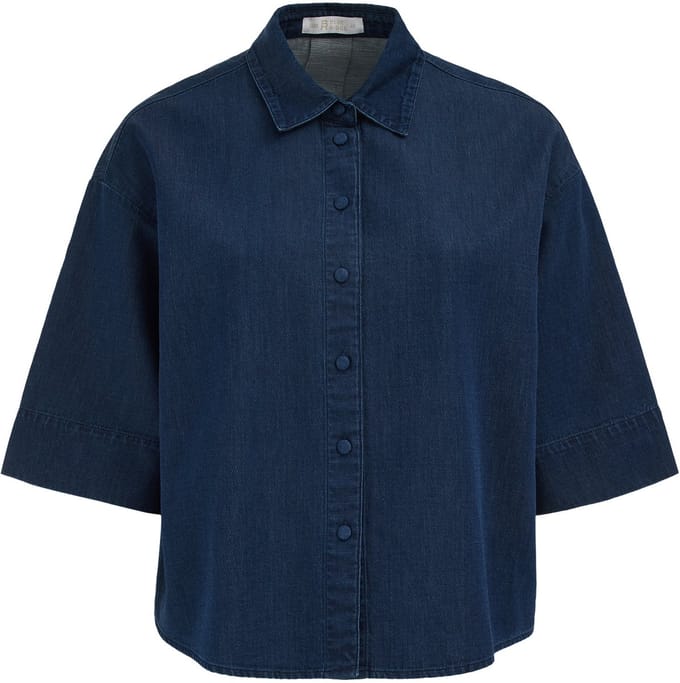 WE Fashion Dames denim blouse - Curve