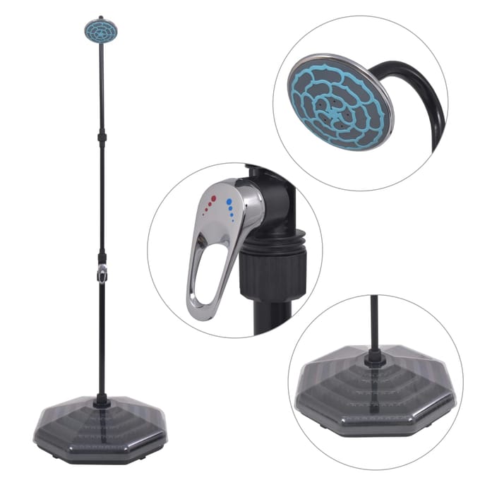 vidaXL - Solar - douche - 20 - L - aluminium - HDPE