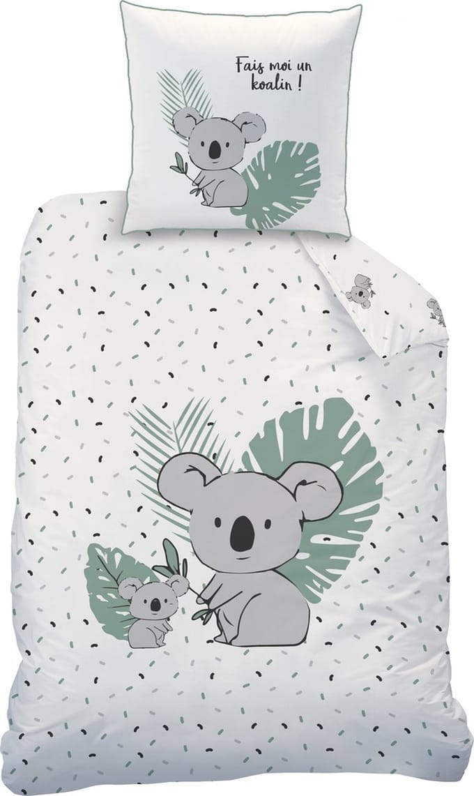 Matt & Rose Dekbedovertrek Koala - Eenpersoons - 140 x 200 cm - Katoen