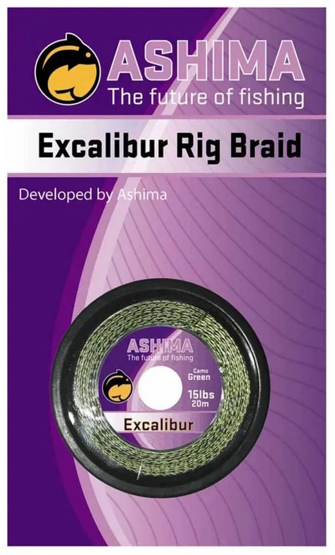 Ashima Excalibur Rig Braid | 20m 25lbs Camo Green