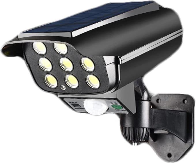 Dummy Camera met Solar - Gesimuleerde Bewakingscamera - Woning Beveiligen - 2-in-1 Camera en Lamp