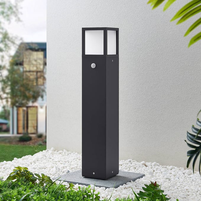 Lucande LED tuinpadverlichting Dewari, bewegingsmelder, 65 cm, IP54