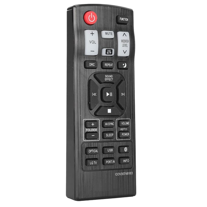 COV30748163 Afstandsbediening ABS Zwart Soundbar Controller Onderdelen Vervanging voor LG Soundbar black