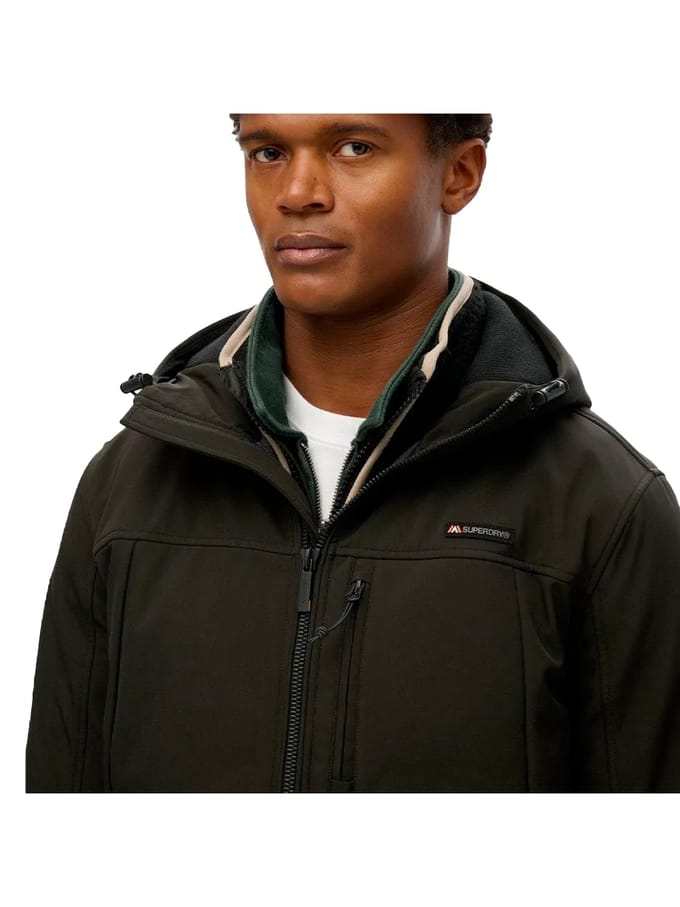 Superdry Hooded Softshell Trekker Jas Heren - Maat S