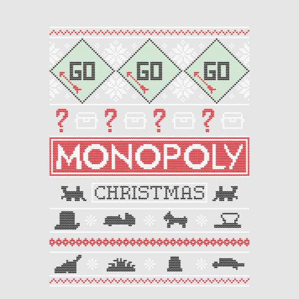 Monopoly Christmas Sweatshirt - Grey - L