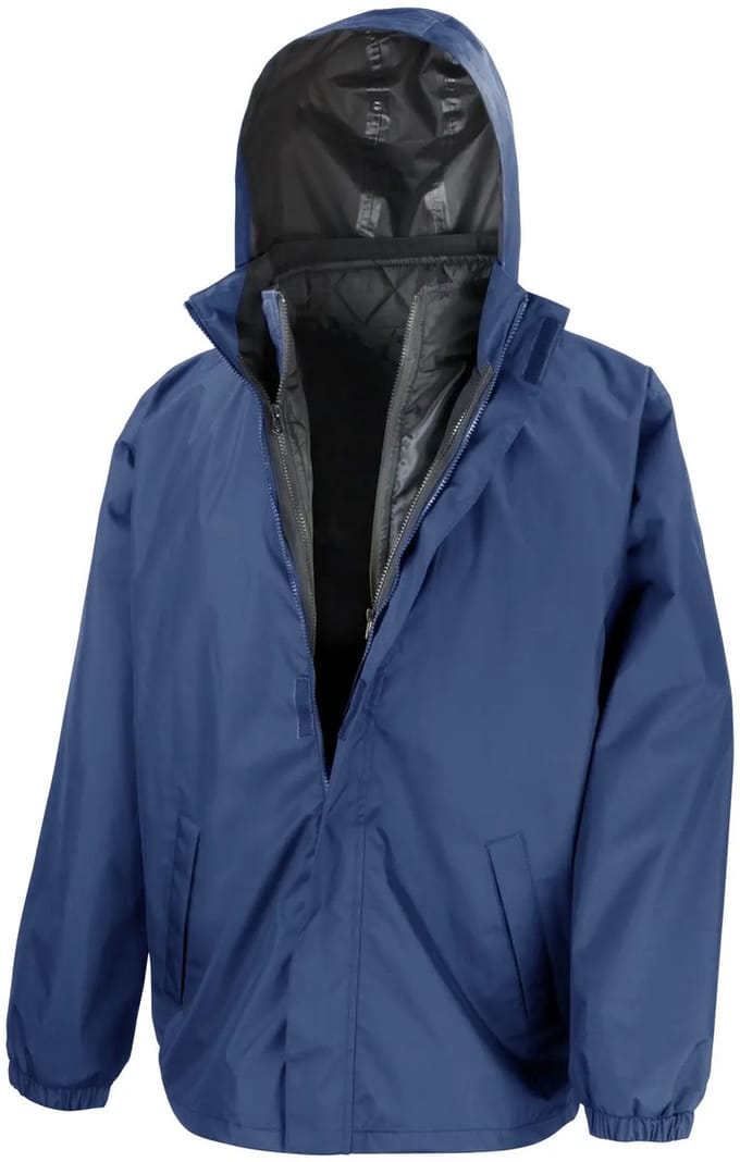 Result 3-in-1 Jacket With Quilted Bodywarmer RT215X - Navy - 3XL