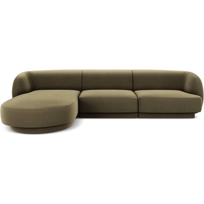 3.5-zitshoekbank Miley links velvet | Micadoni Limited Edition